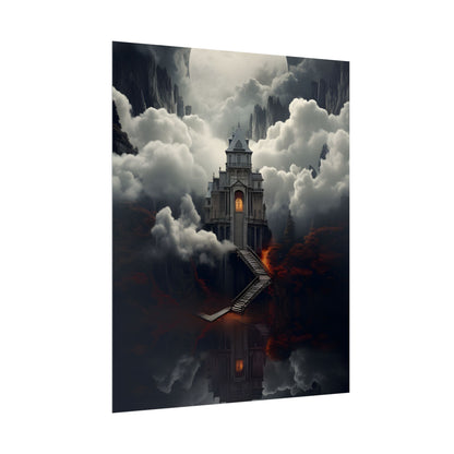 Handheld Message: Personal Artwork in a Small Oval Frame - Poster