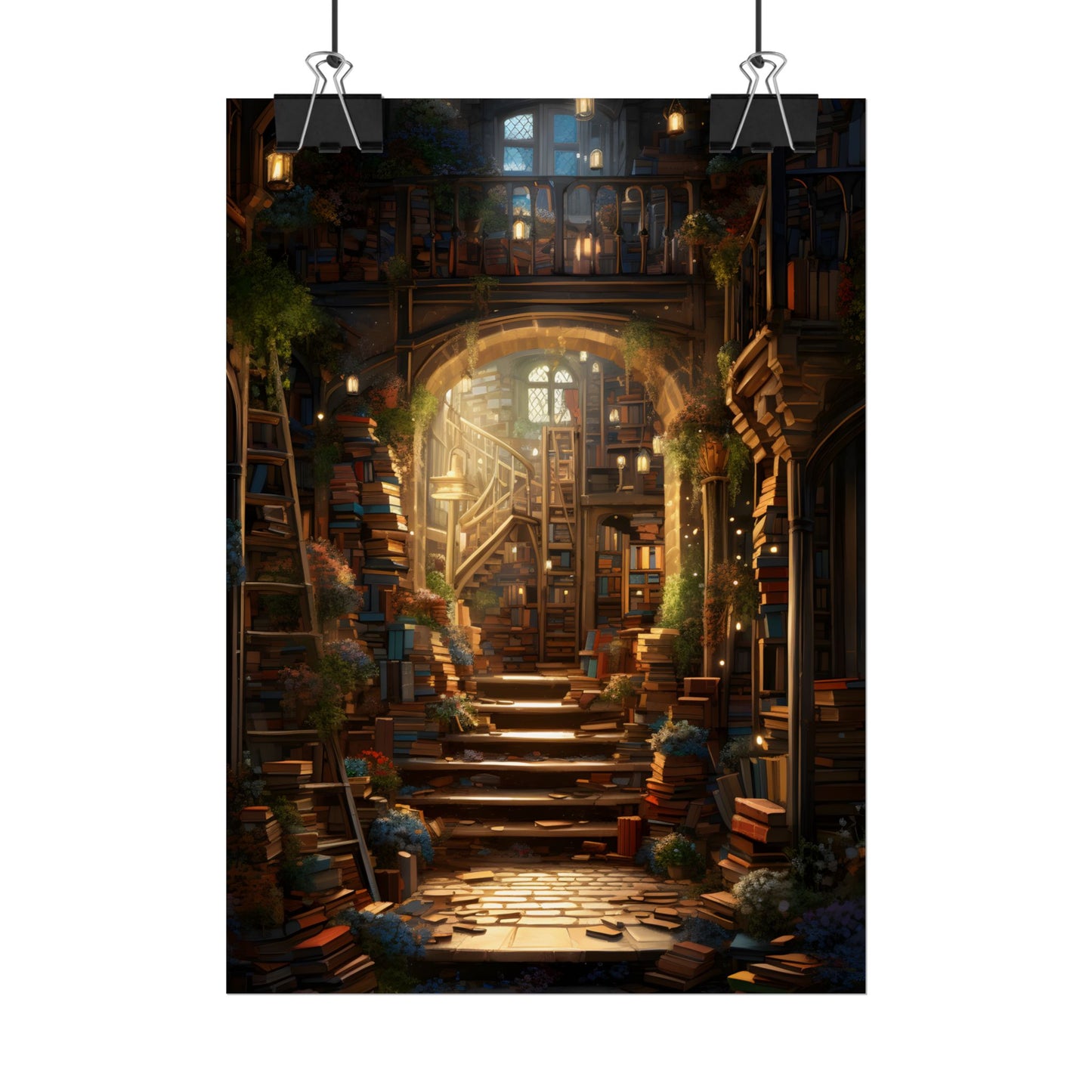 Magical Bookshop: Cozy Artwork of a Charming Bookshop - Poster