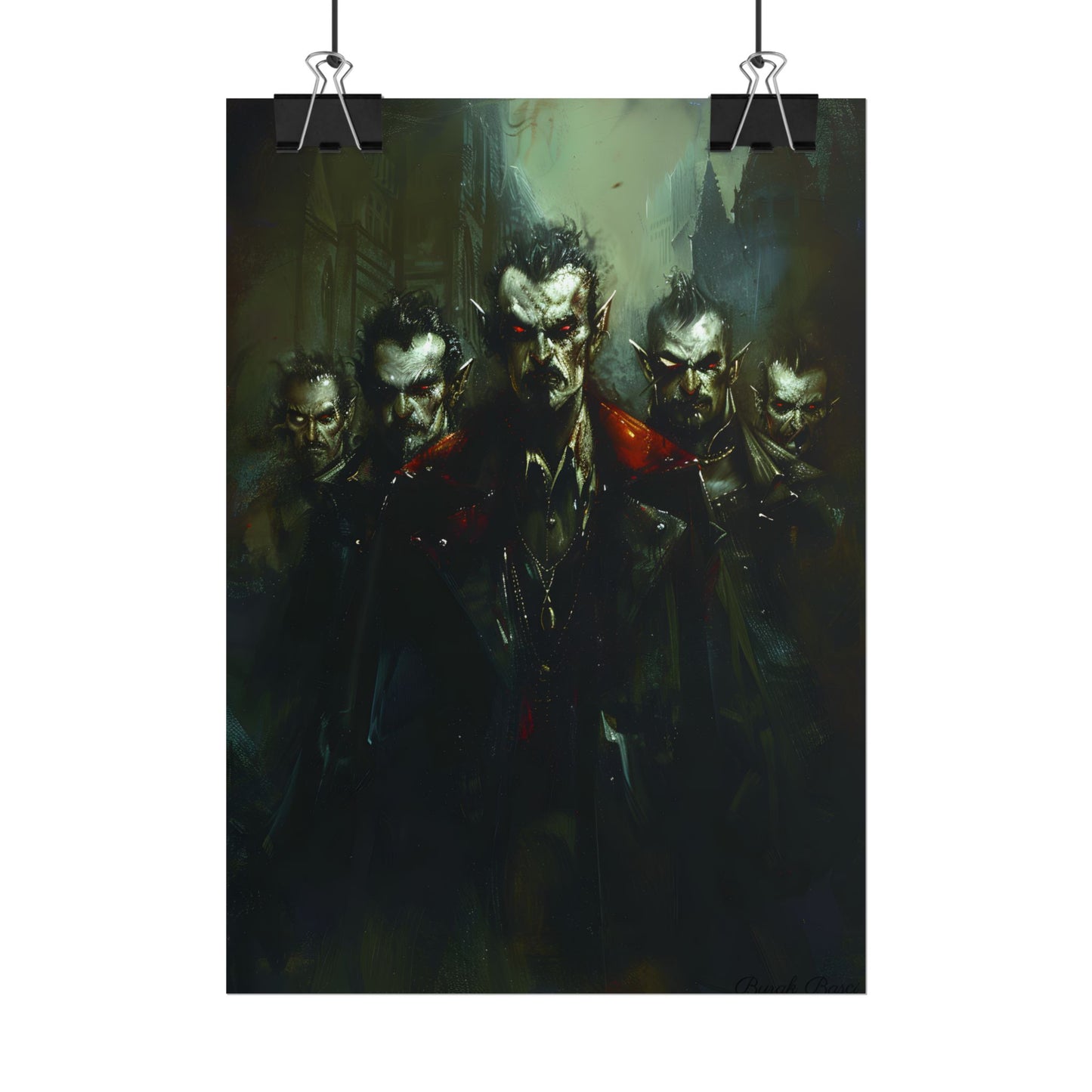 Gothic Vampires: Dark Fantasy Artwork - Poster