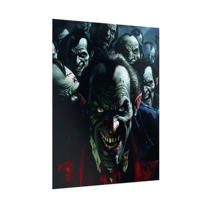Mischievous Vampires: Gothic Group Artwork - Poster