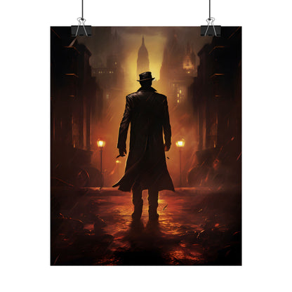 Urban Fantasy Detective: Mystery Graphic Novel Artwork - Poster