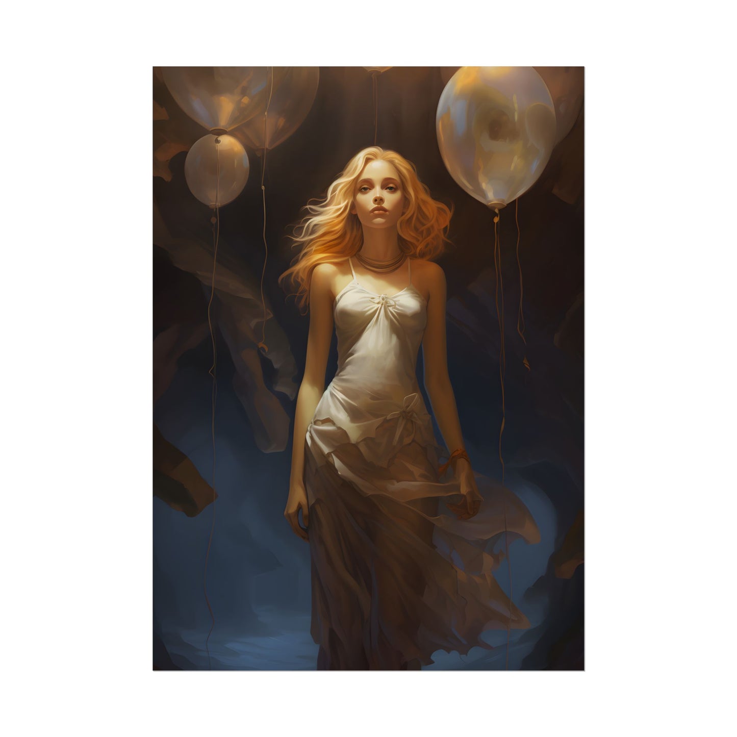 Candid Moment: Person in Nature, Lost in Thought - Poster