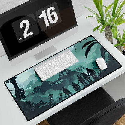 Heroic Night Digital Art: Starry Skies Adventure - Desk Mat