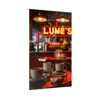 Retro Kitchen Diner: Vintage Artwork from Lukes - Poster