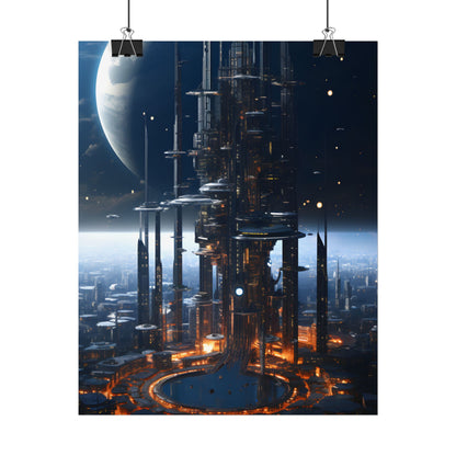 Massive Space Station: Industrial Orbit Artwork - Poster