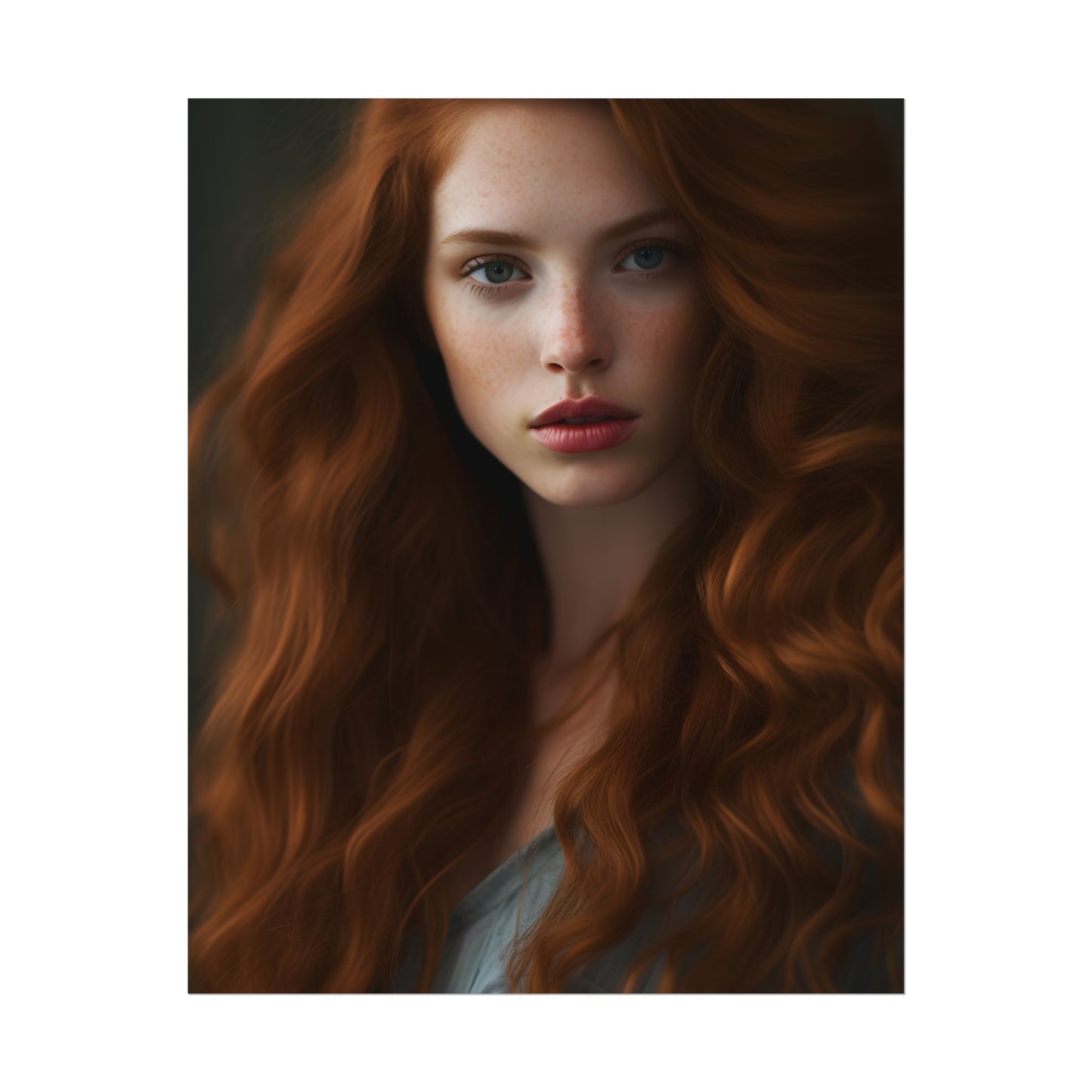 Redheaded Woman: Natural Beauty - Poster