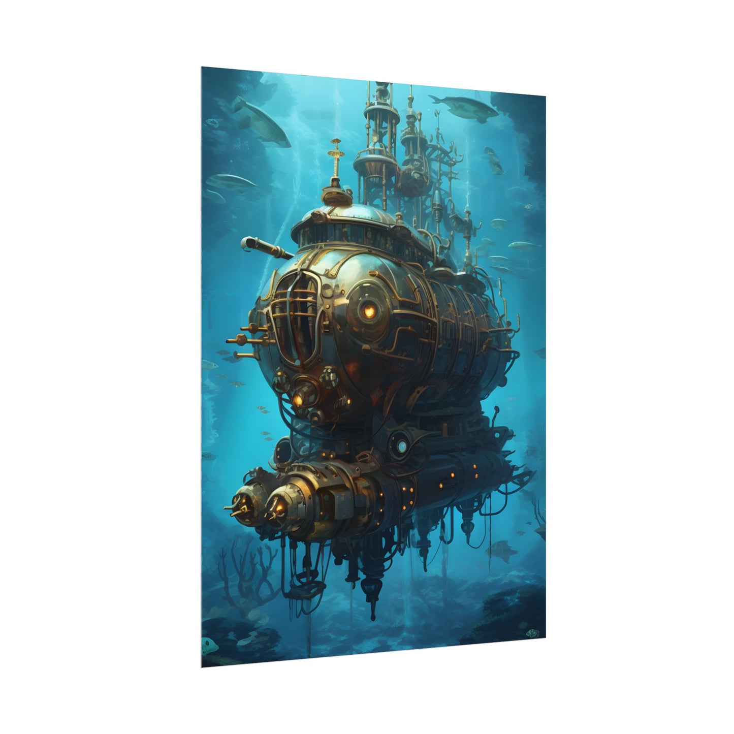 Steampunk Oceanic Adventure: Embarking on a Thrilling Voyage - Poster