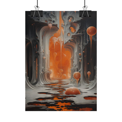 Surreal Fantasy: Tears in Reality with Portals Digital Art - Poster