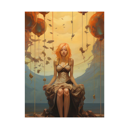 Leg Study in Natural Light: Dark Art Photography - Poster