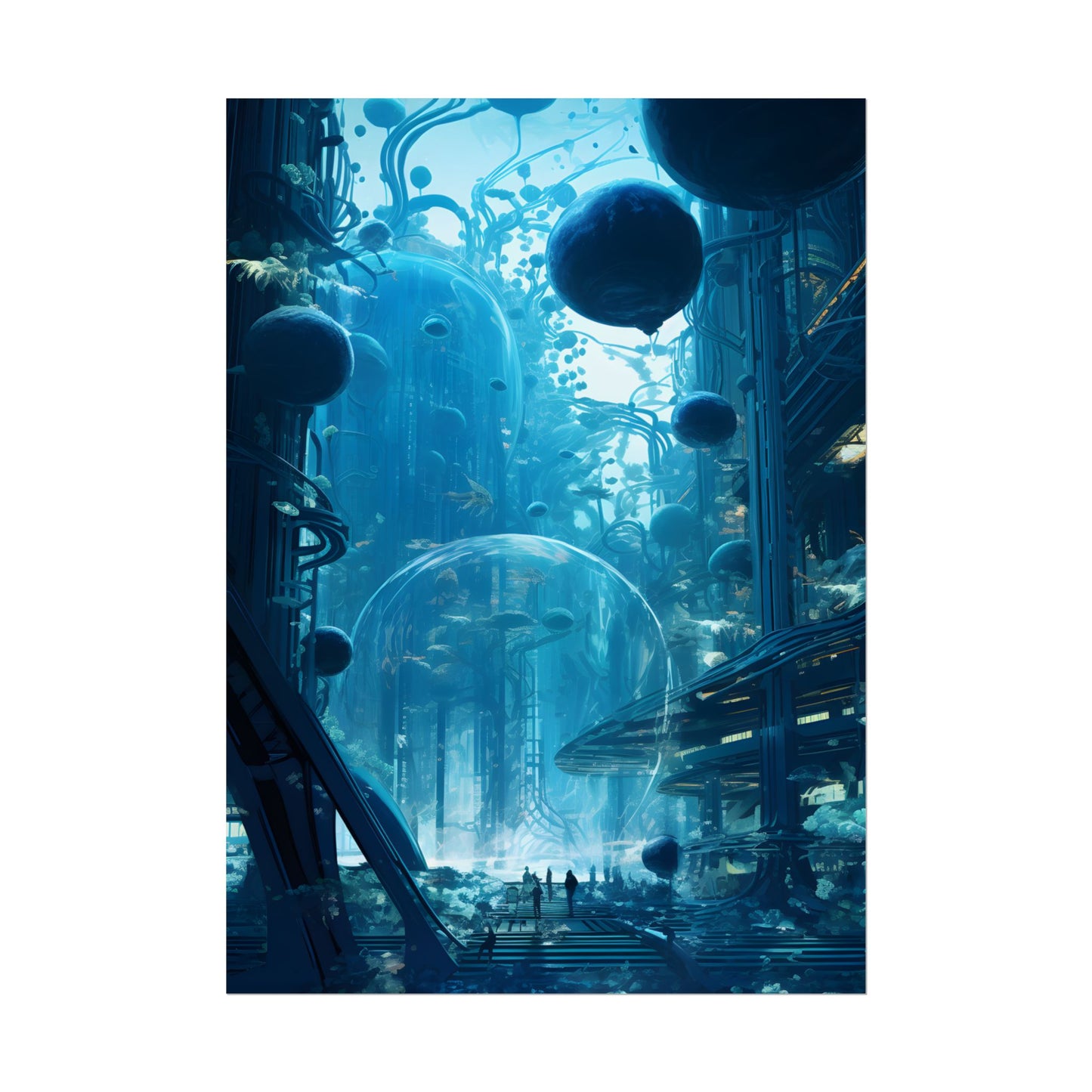 Underwater City of the Future: Sustainable Living in Harmony with Nature - Poster