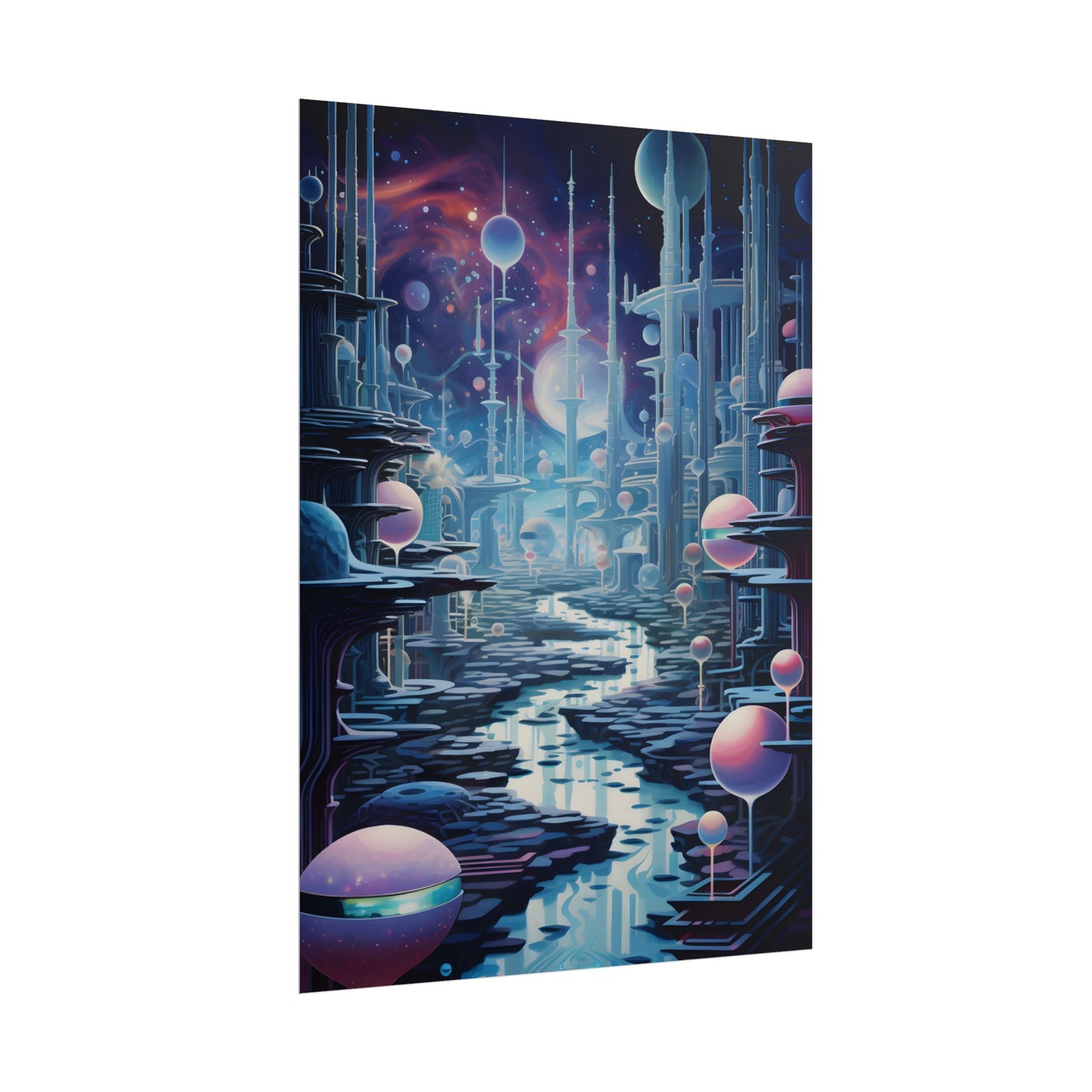 Celestial Art Gallery: Modern Architectural Design - Poster