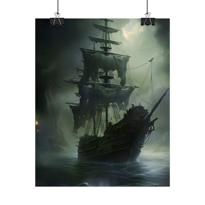 Pirate Ghost Ship: Sailing Through the Ocean - Poster