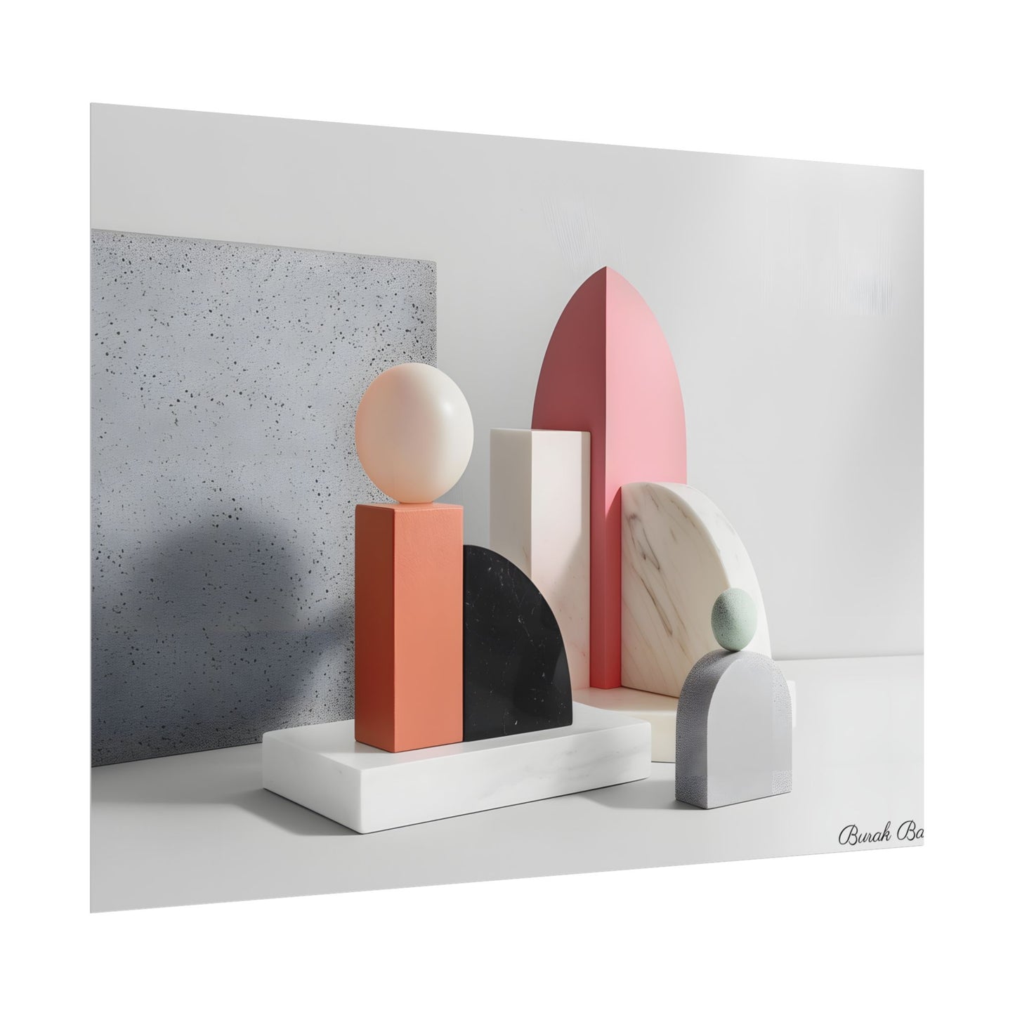 Minimalist Black & White Geometry Product Design: Artwork - Poster