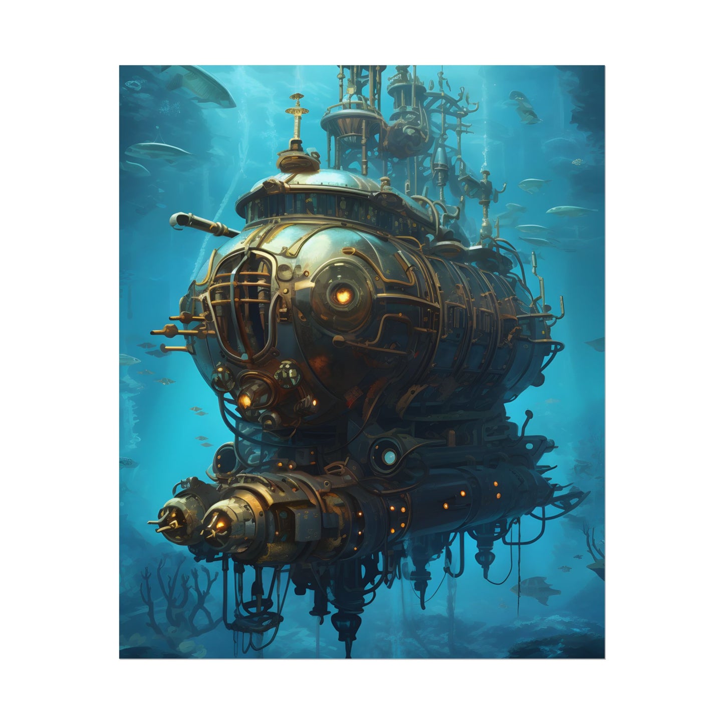 Steampunk Oceanic Adventure: Embarking on a Thrilling Voyage - Poster