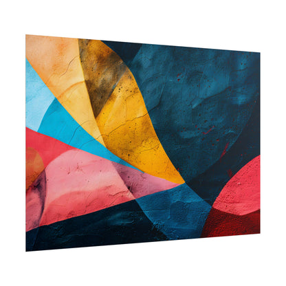 Vibrant Abstract Textured Design: Colorful Artwork - Poster