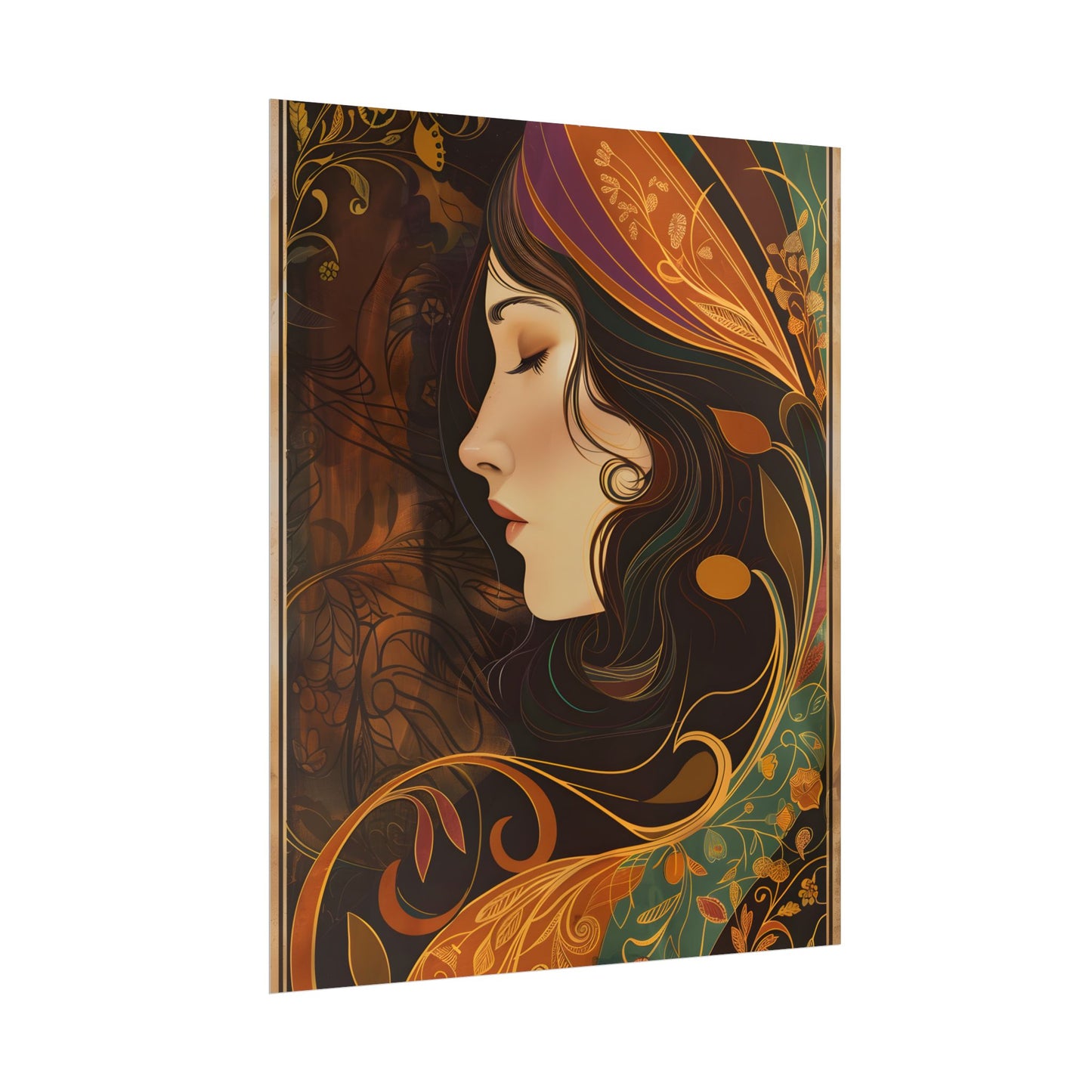 Vintage Art Nouveau Poster: Elegant Design - Poster