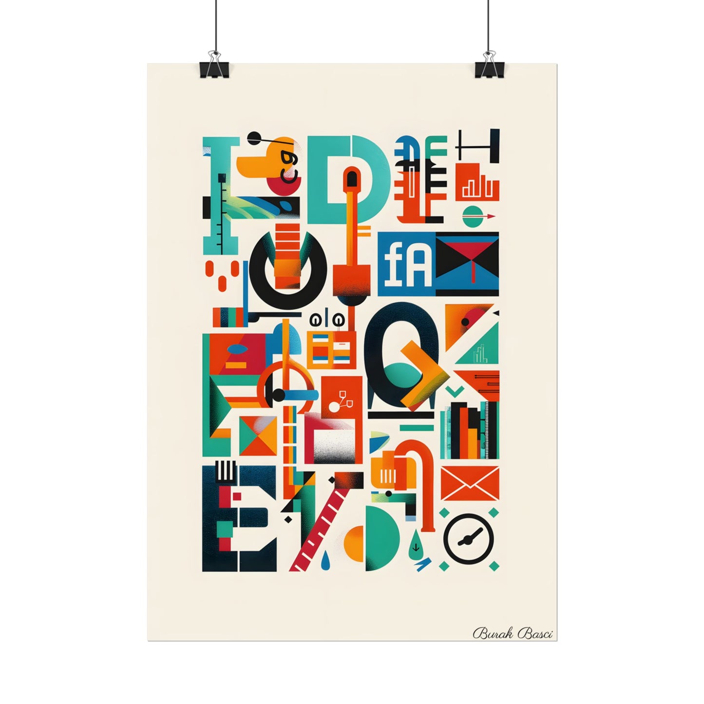 Colorful Infographic: Statistics Explained with Letter L - Poster