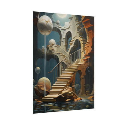 Person in Urban Oasis: Outdoors Artwork - Poster
