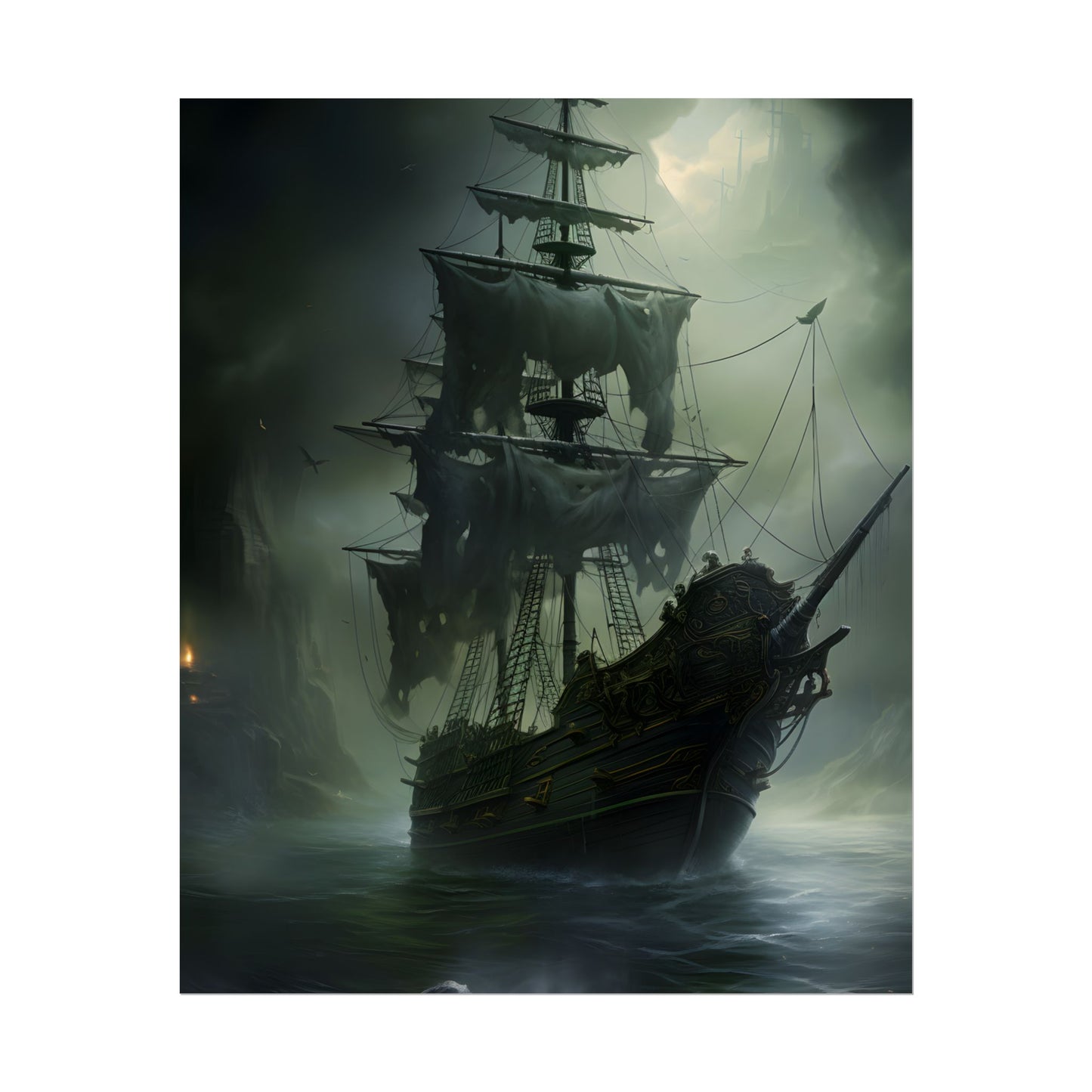 Pirate Ghost Ship: Sailing Through the Ocean - Poster