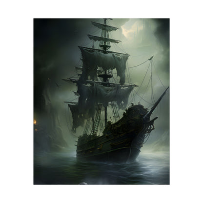 Pirate Ghost Ship: Sailing Through the Ocean - Poster