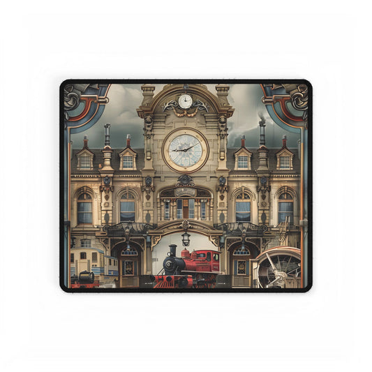 Vintage Farhampton Train Station Sign: Artwork - Desk Mat