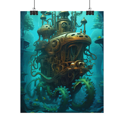 Steampunk Underwater Adventure: Dive into Discovery - Poster