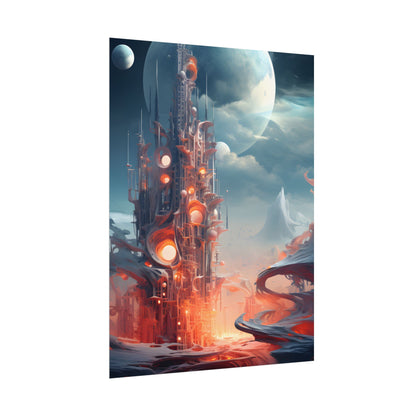 Cyber Dreams: Abstract Artwork - Poster