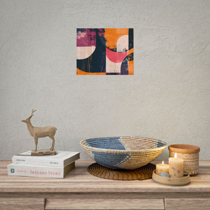 Vibrant Abstract Geometries: Colorful Artwork in Bold Shades - Poster