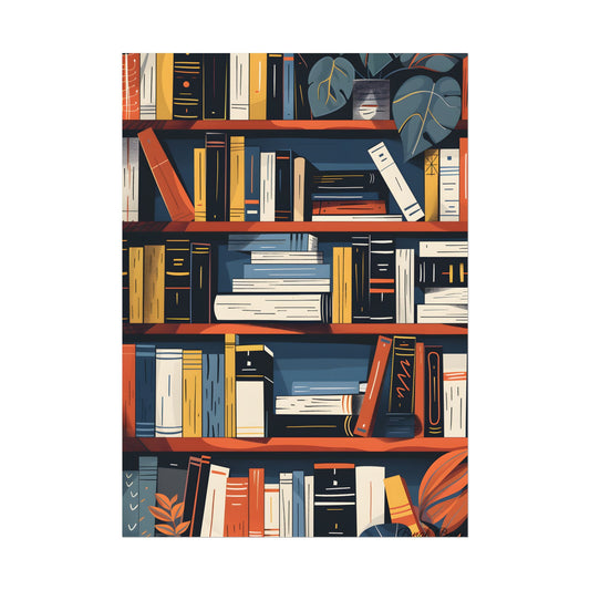 Custom Book Stack: Aesthetic Literary Artwork - Poster