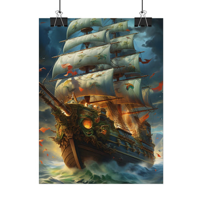 Time-Traveling Sailors: Pirate Crew Adventure Artwork - Poster