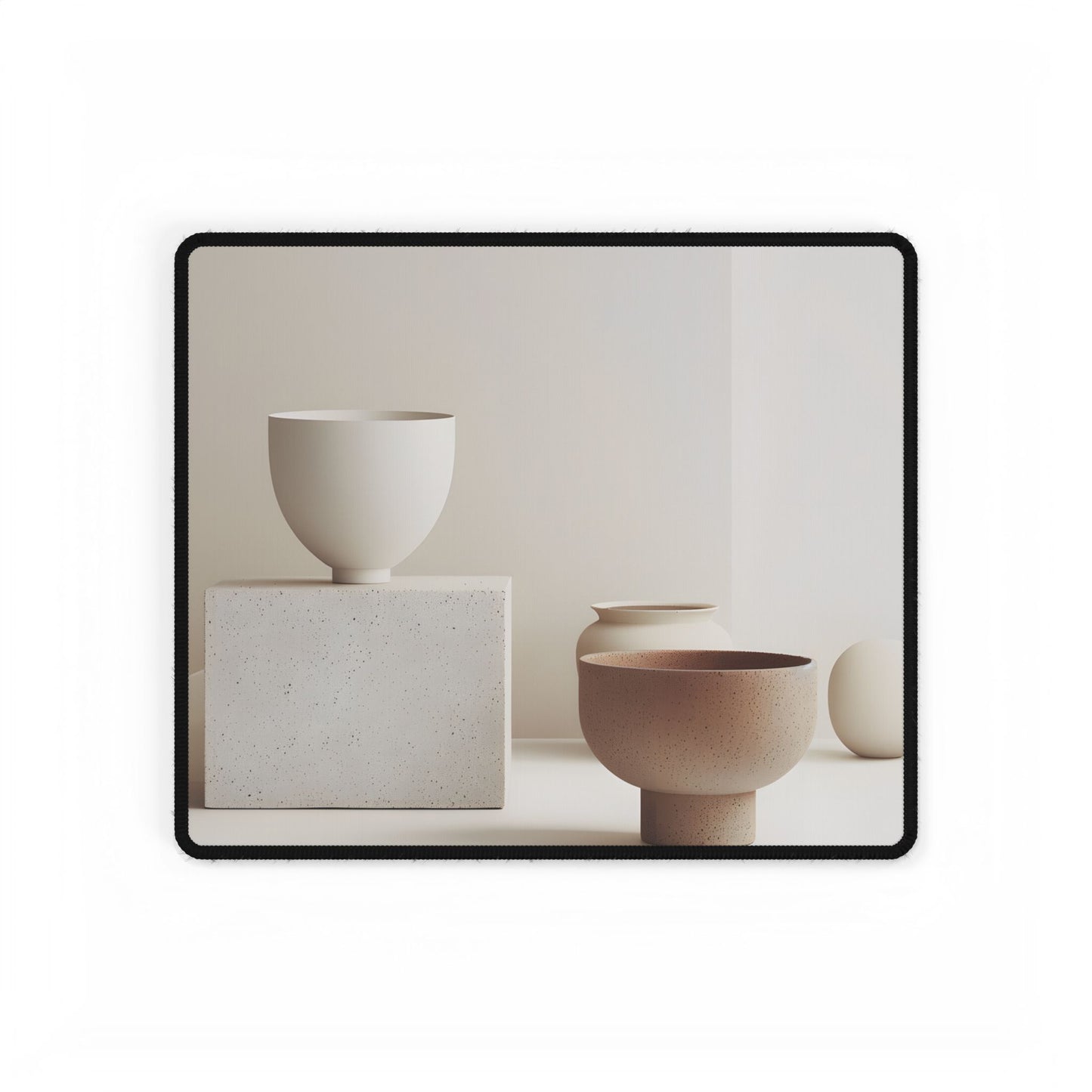 Minimalist Modern Geometry: Artwork Design Product - Desk Mat