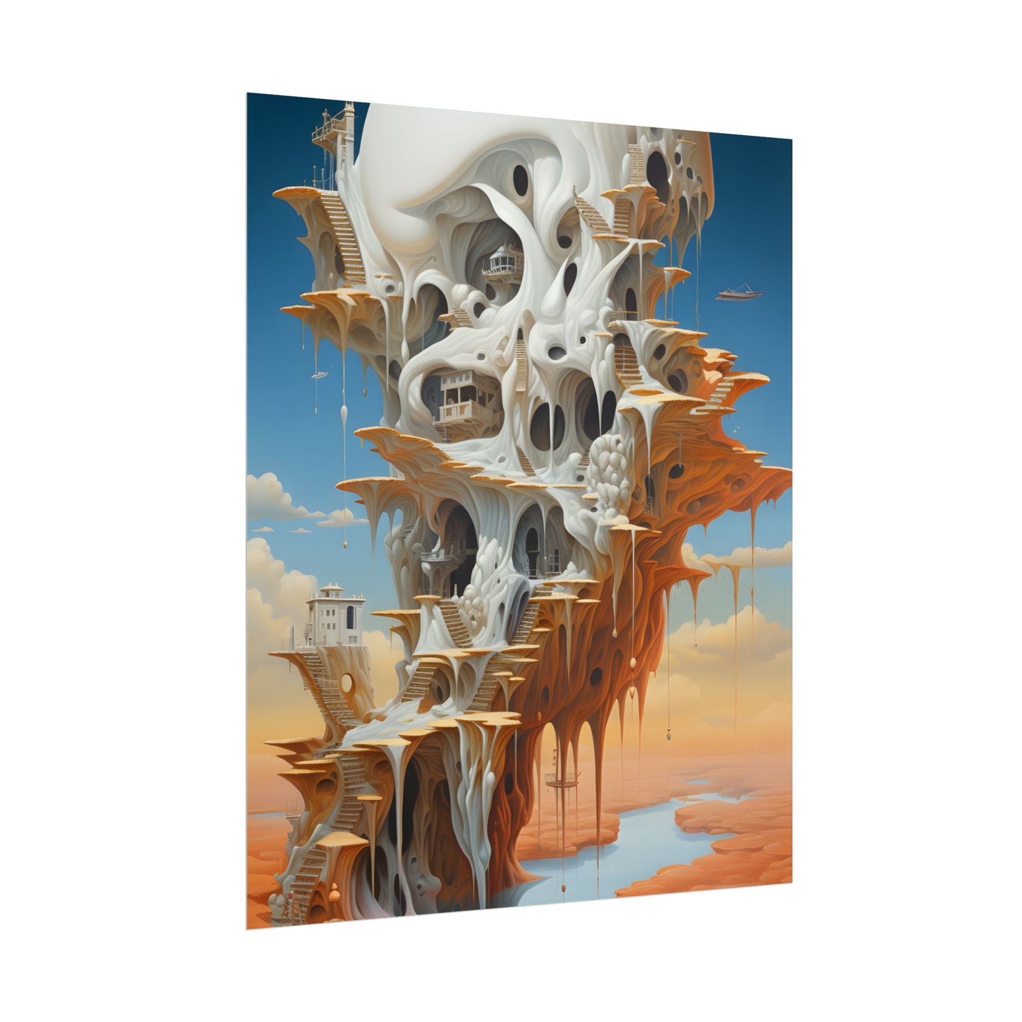 Surreal Dream World: Psychedelic Dreamscape Art - Poster