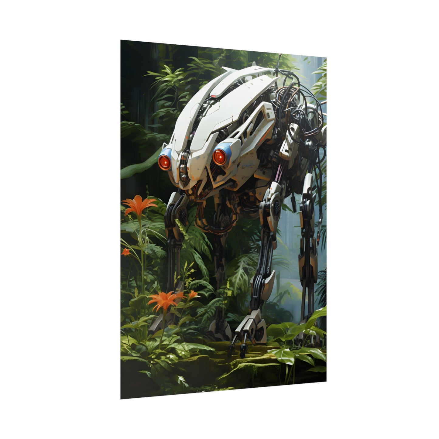 Robotic Wildlife Sanctuary: Harmony in Nature - Poster