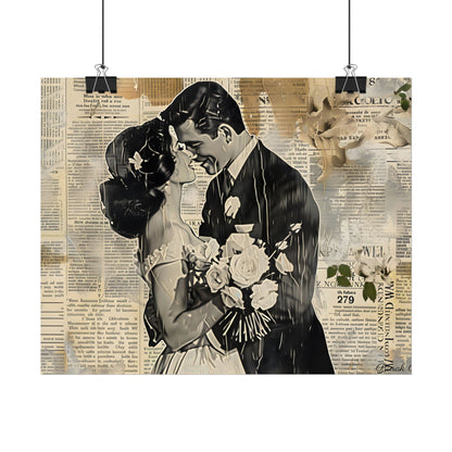 Vintage Romantic Couples: Whispers from the Past - Poster