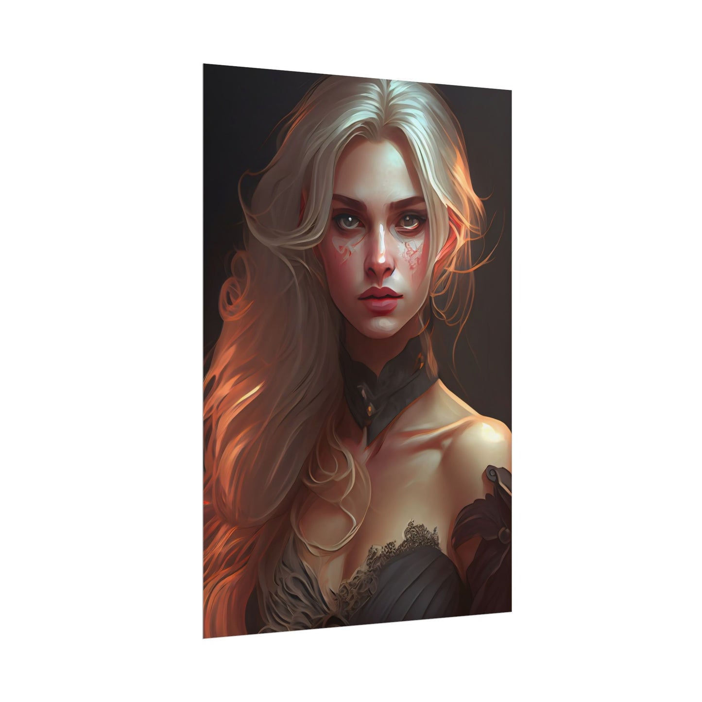 Blonde Beauty: Artistic Portrait of a Woman - Poster