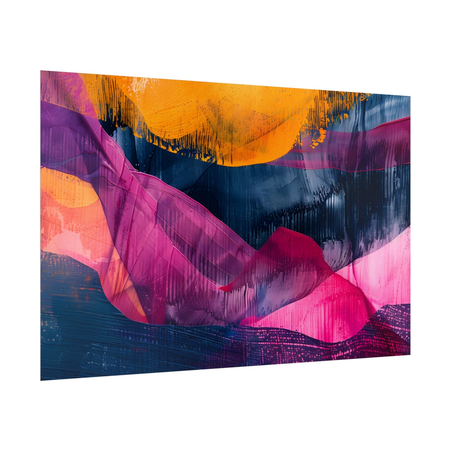 Vibrant Abstract Art: Organic Patterns in Modern Colors - Poster