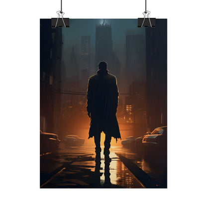 Urban Fantasy Detective: Serious Investigator Artwork - Poster
