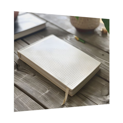 Minimalist Notebook: Embossed Dot Pattern Art - Poster