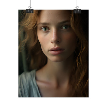 Close-Up Joy: Light Blue Eyes - Poster