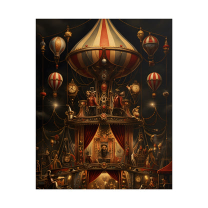 Whimsical Clockwork Circus: A Fantastical Artwork - Poster