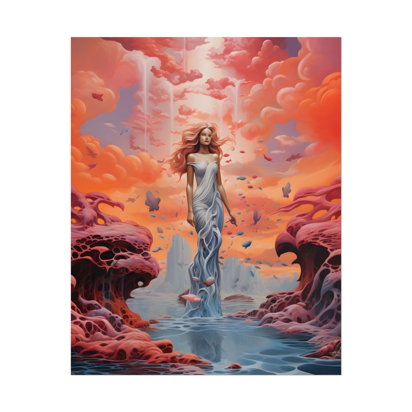 Immersive Dreamscape: A Surreal Journey through Psychedelic Art - Poster