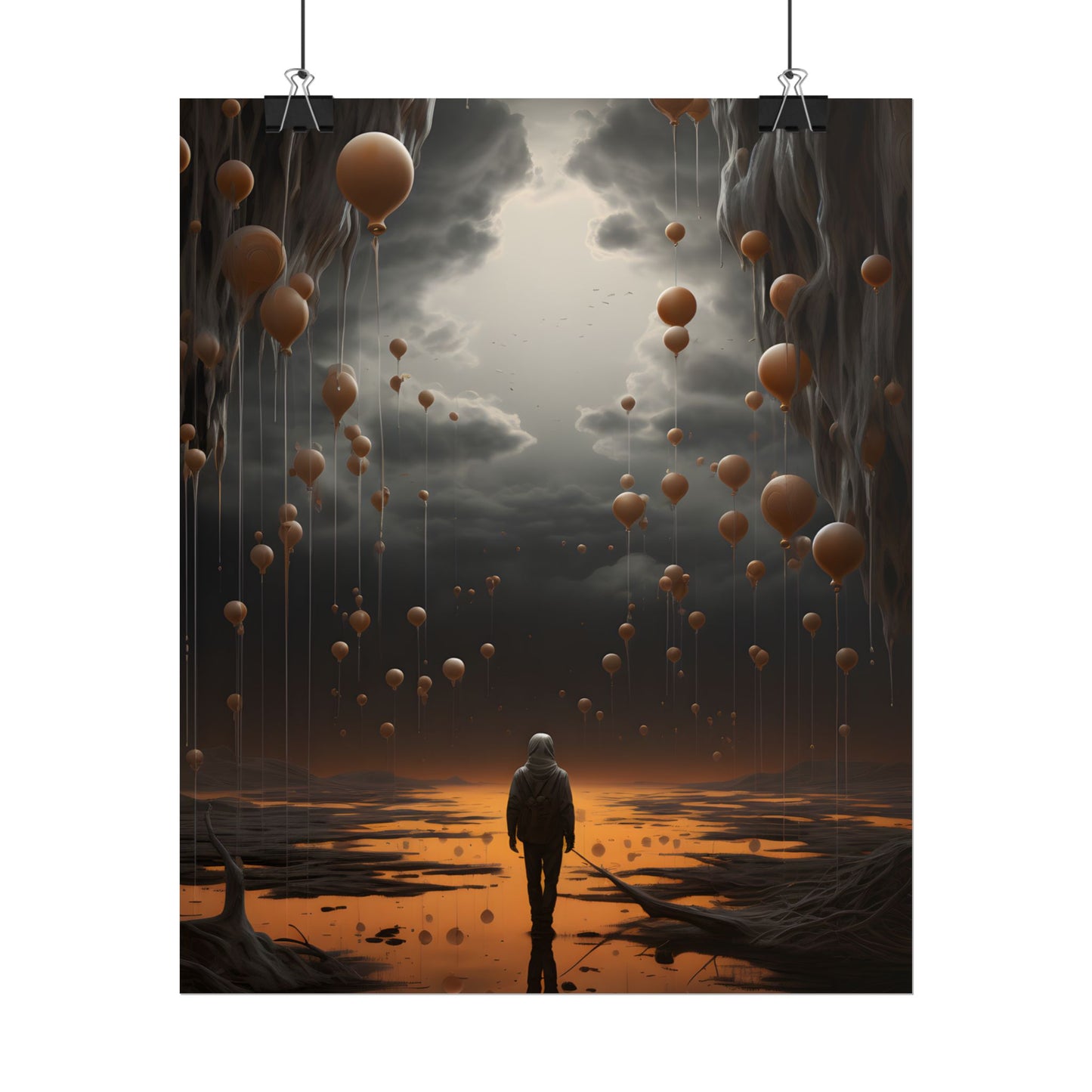 Freedom in Nature: Casual Outdoor Portrait - Poster