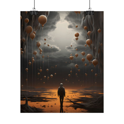 Freedom in Nature: Casual Outdoor Portrait - Poster