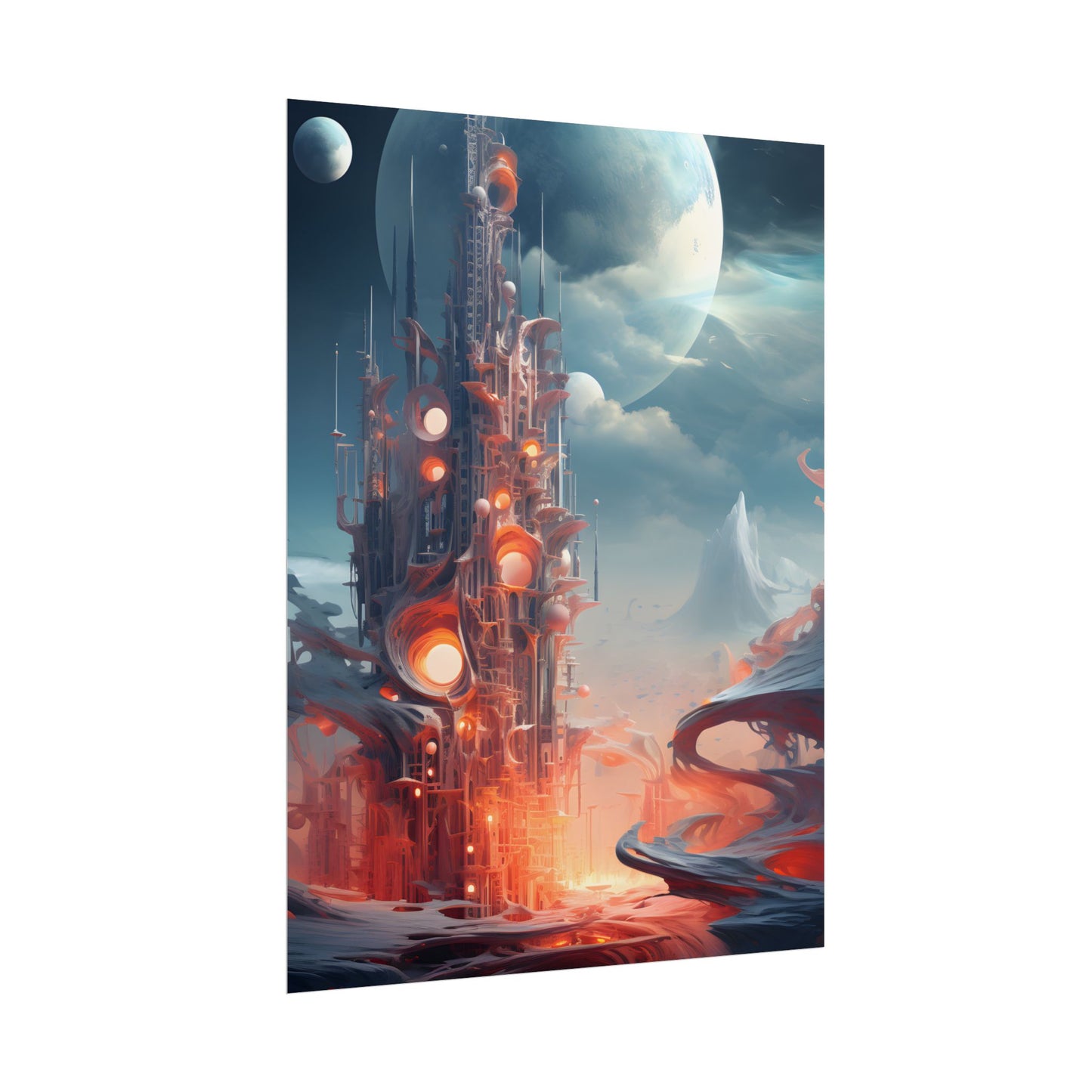Cyber Dreams: Abstract Artwork - Poster