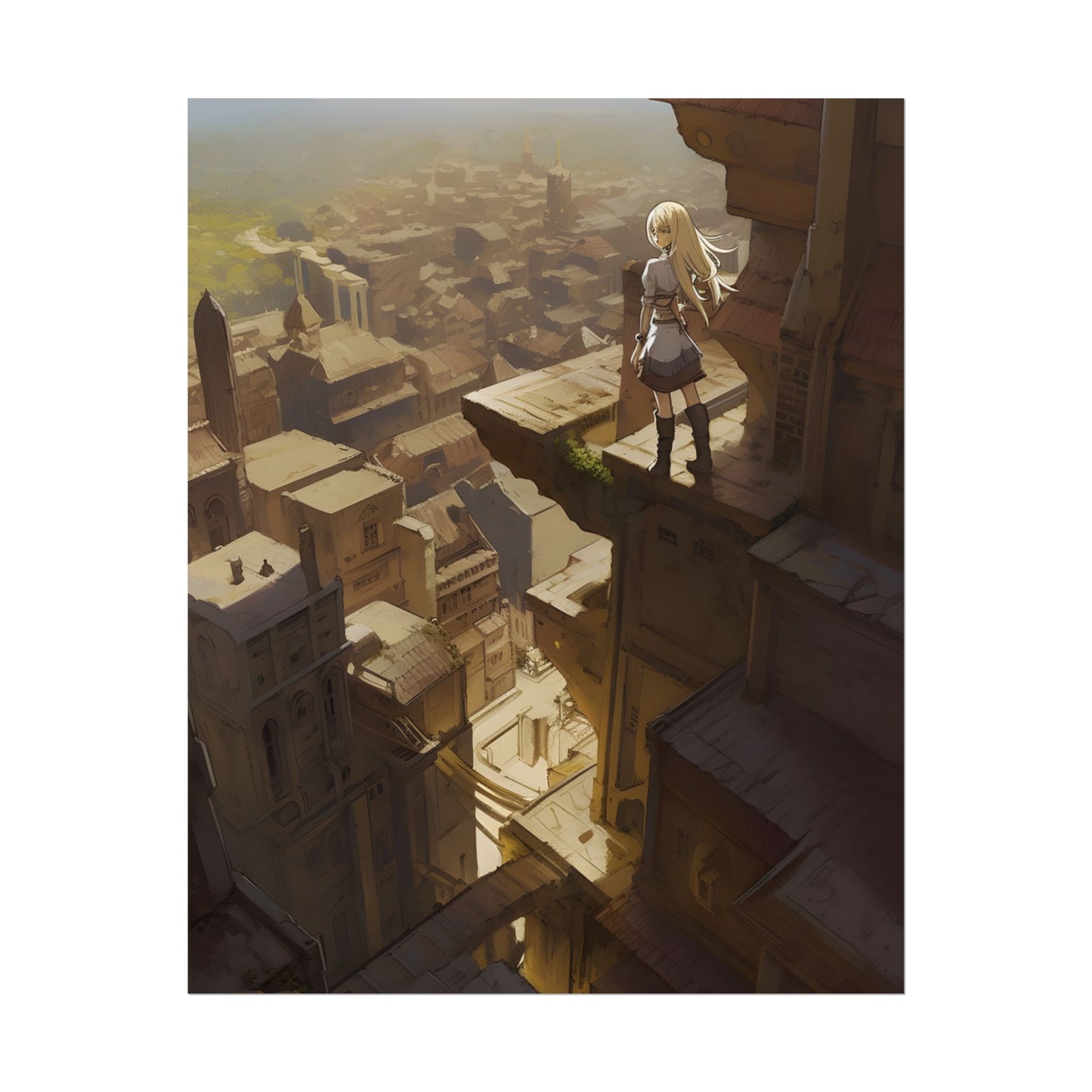 Peaceful Moments: Birds Soar High in Tranquility - Poster