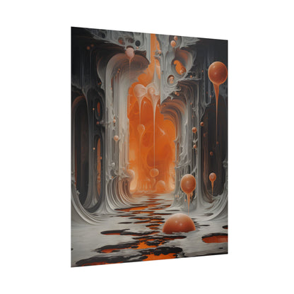 Surreal Fantasy: Tears in Reality with Portals Digital Art - Poster