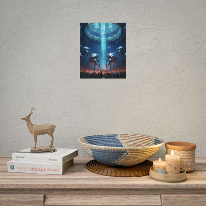 Vibrant Robot Symphony: A Harmonious Blend of Human and Robotic Musicians - Poster