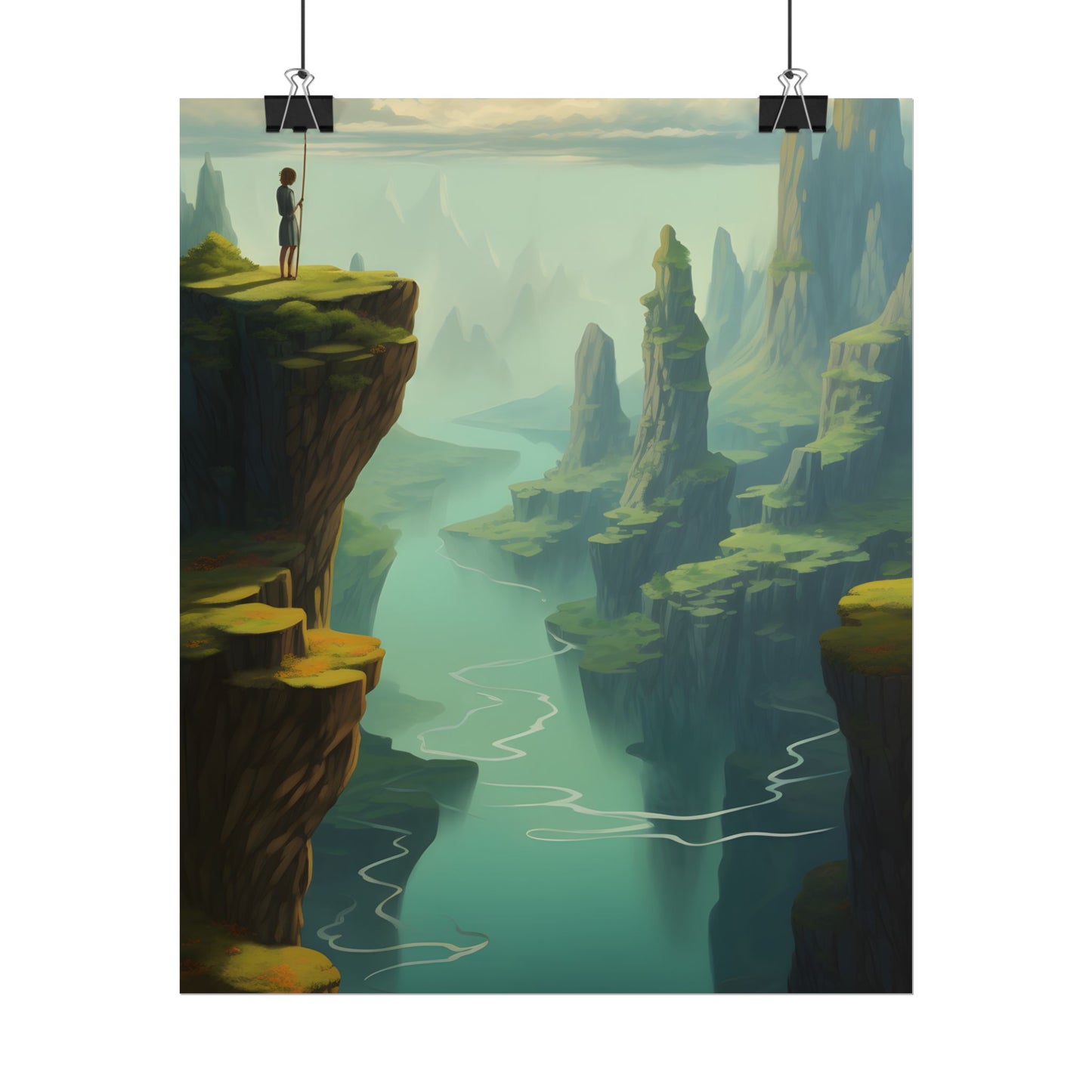 Outdoor Landscape: Desert Rock Formation Digital Art - Poster