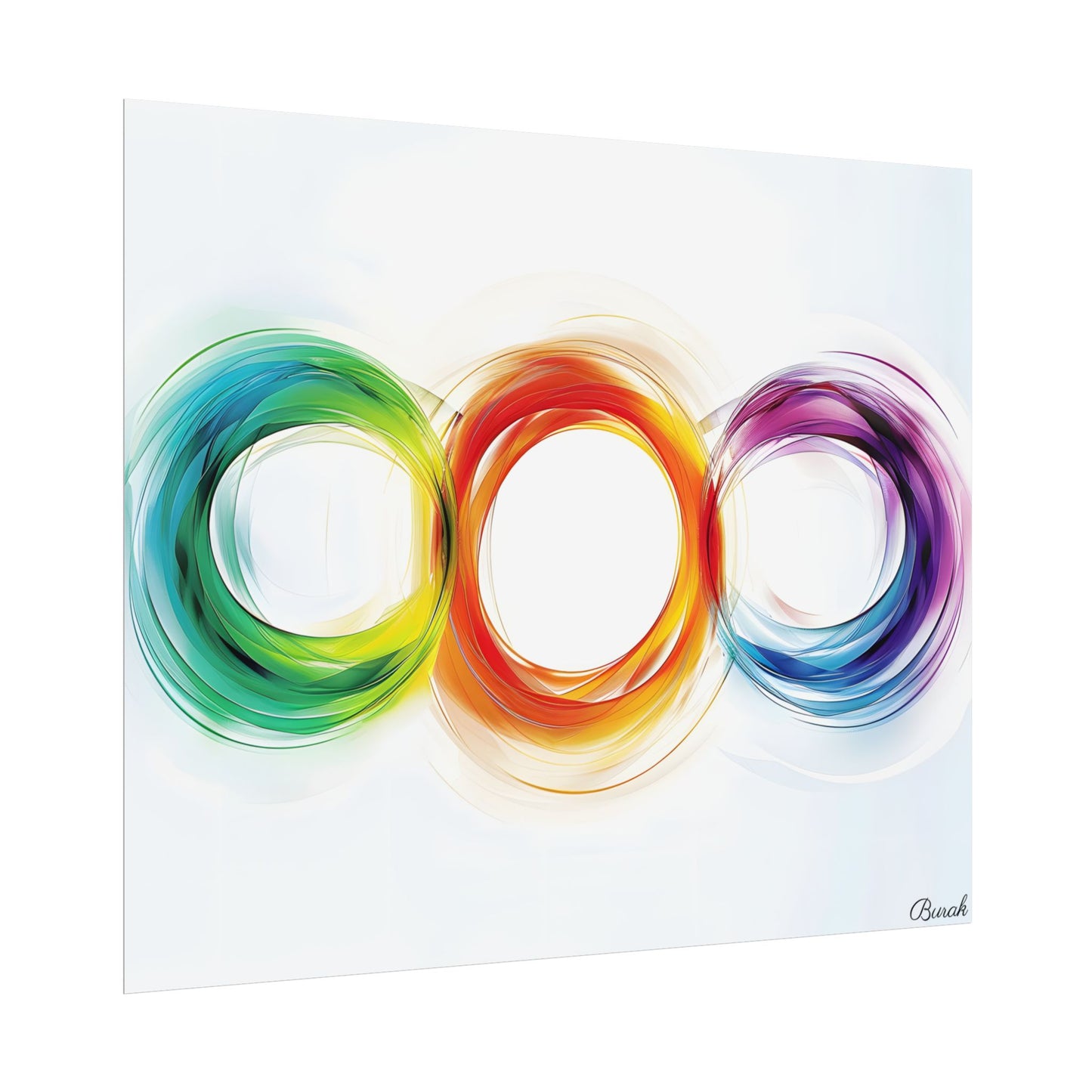 Colorful Swirls: Graphic Art Design - Poster