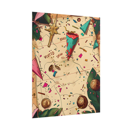 Whimsical Portrait with a Large Nose - Poster